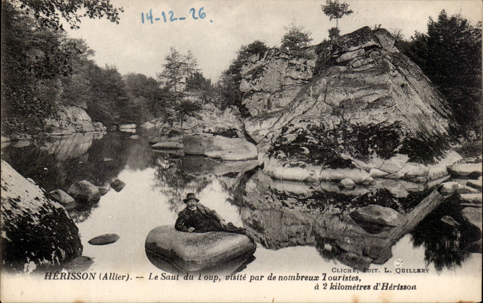 Hedgehog - the Jump of the Wolf visits by many Tourists - CPA