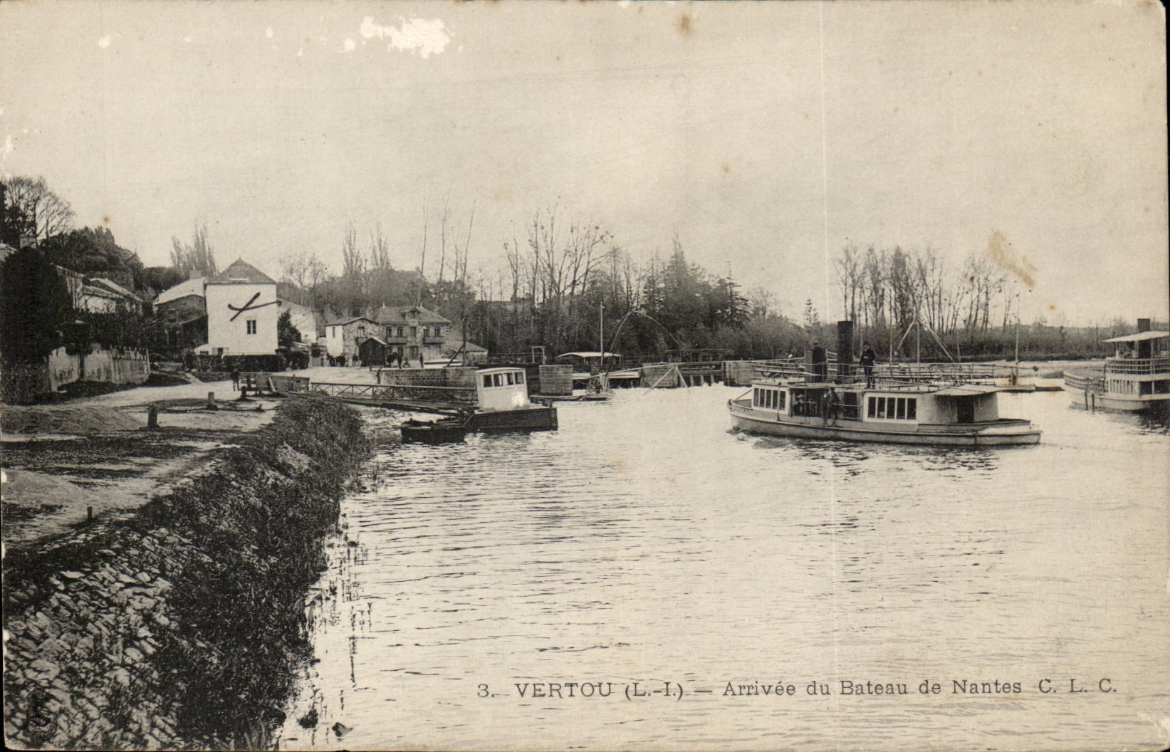 Vertou - Ankunft des Bootes von Nantes - CPA