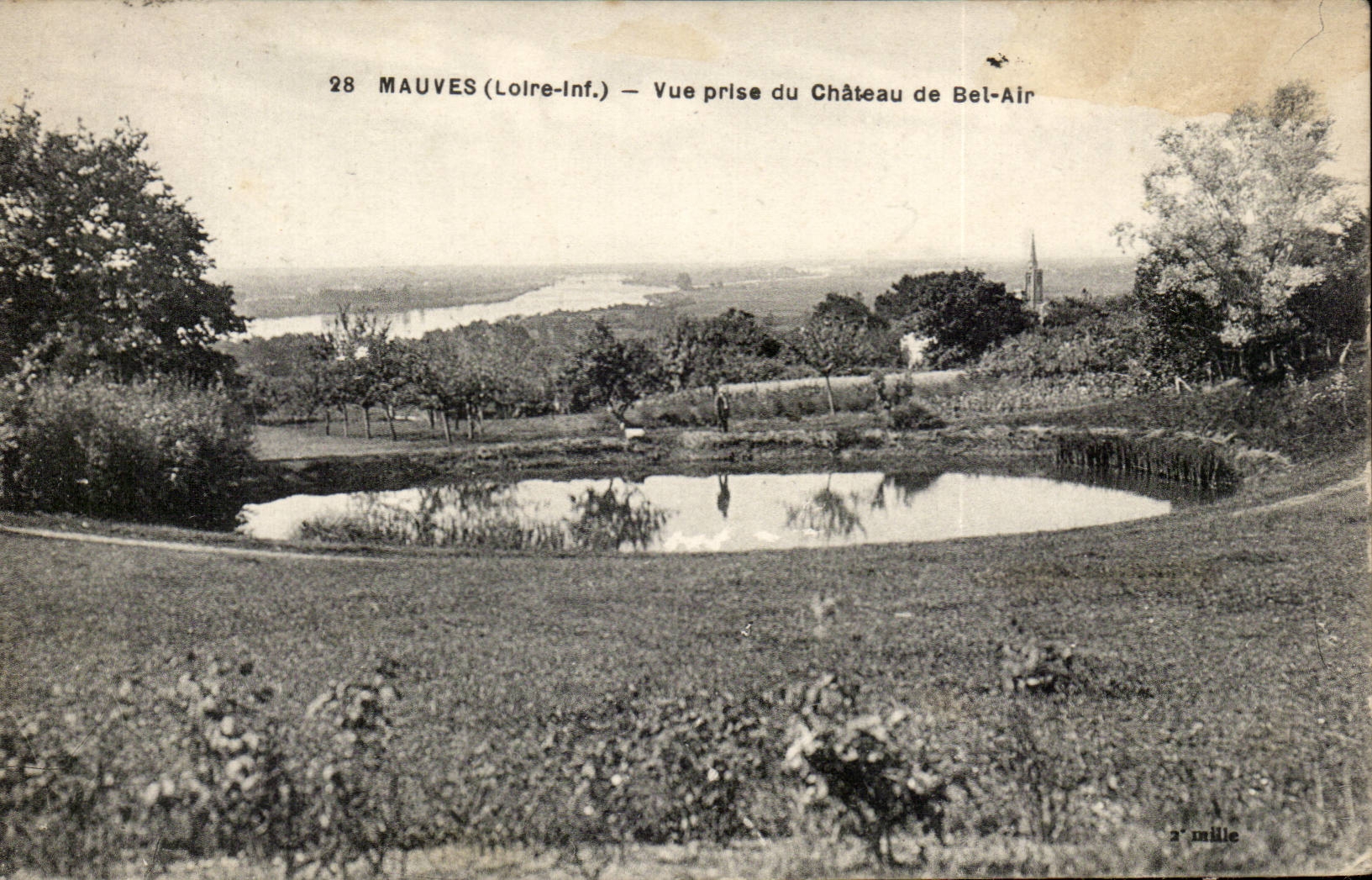 Malvenfarben - gesehen vom Schloss der schonen Luft - CPA