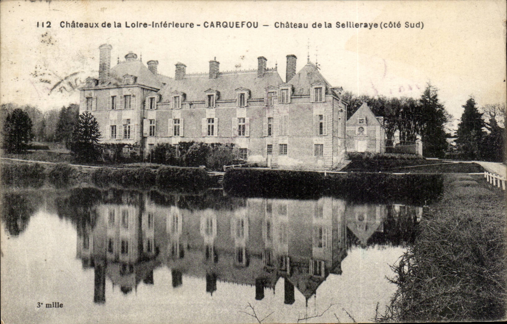 InnenLoire ch4ateau Carquefou - Schloss von Sellieraye - CPA
