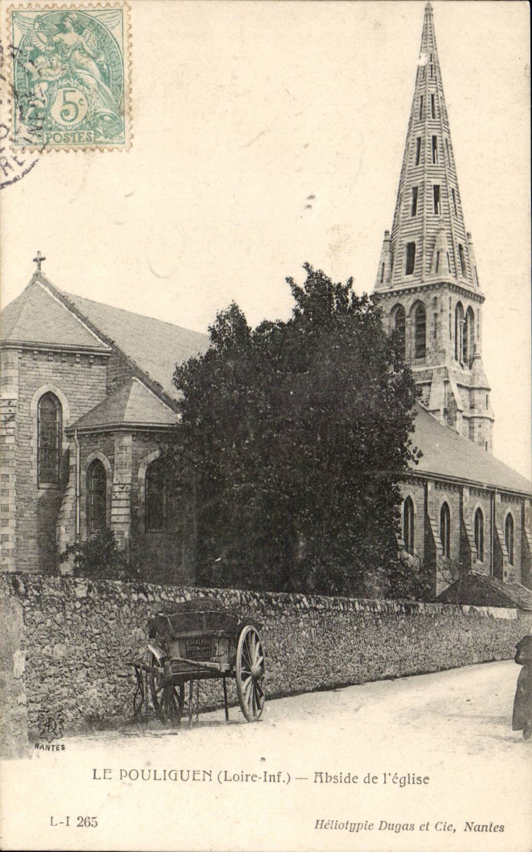 Pouliguen - Apse of the Church - CPA
