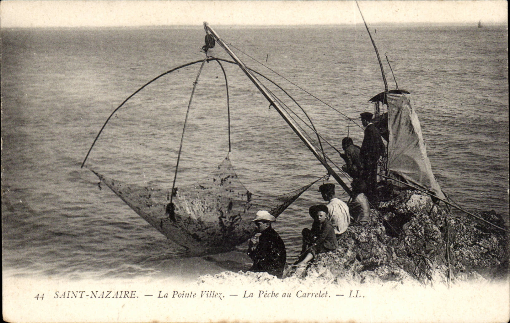 Nazaire saint - the Villez Point - Fishing with the Sail needle - CPA