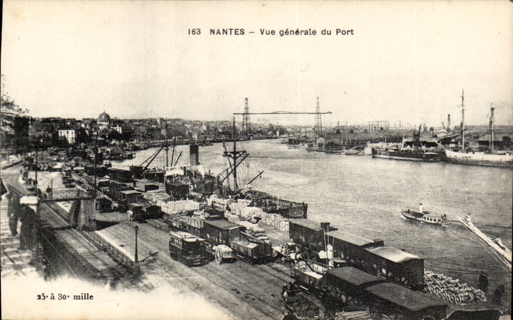 Nantes - View of the Port - CPA