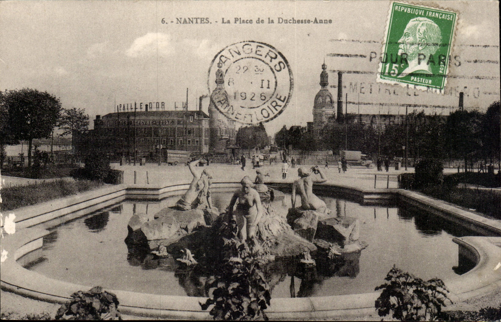 Nantes - the Place of the Duchess Anne - CPA