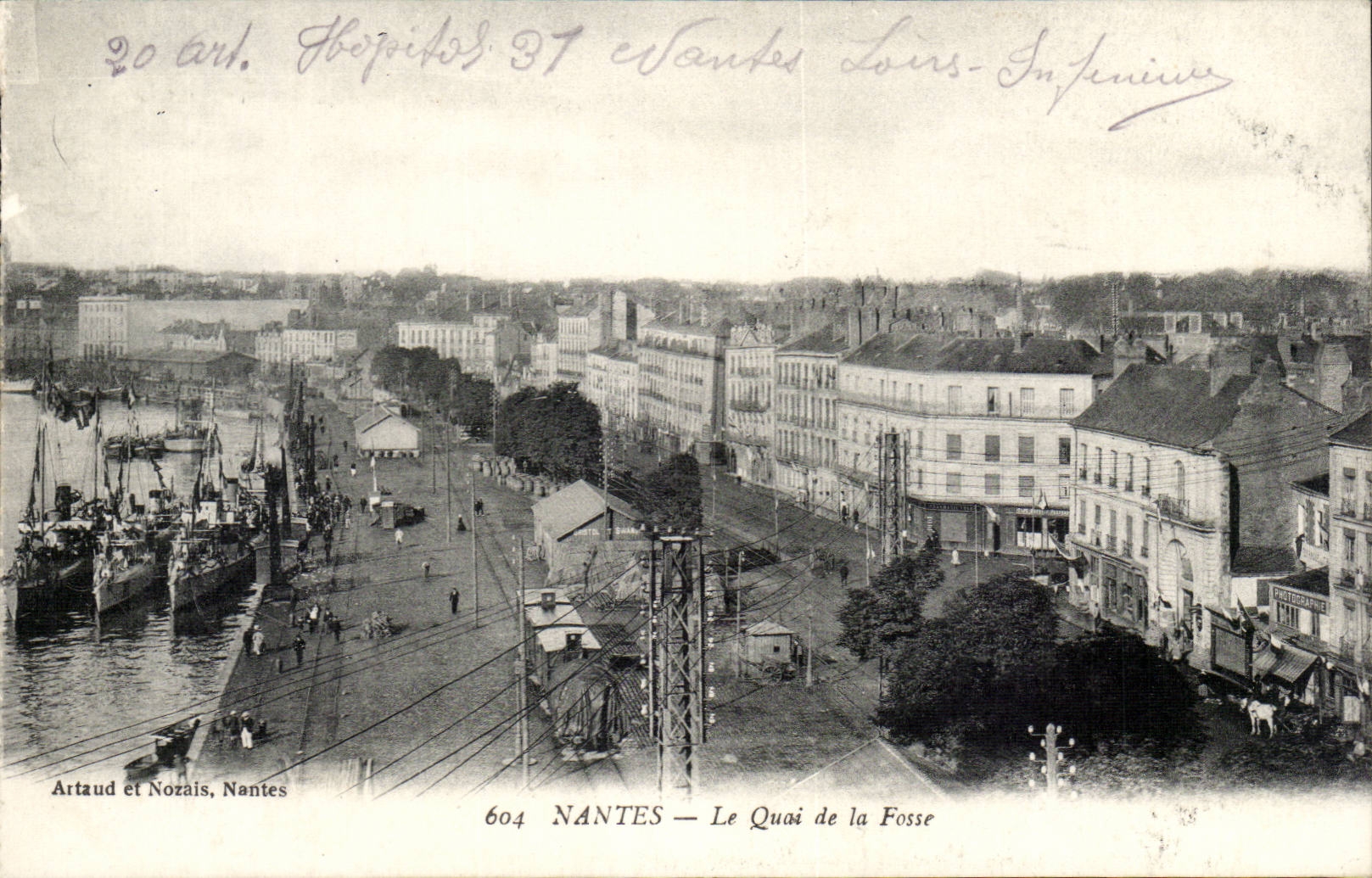 Nantes - the Quay of the Pit - CPA