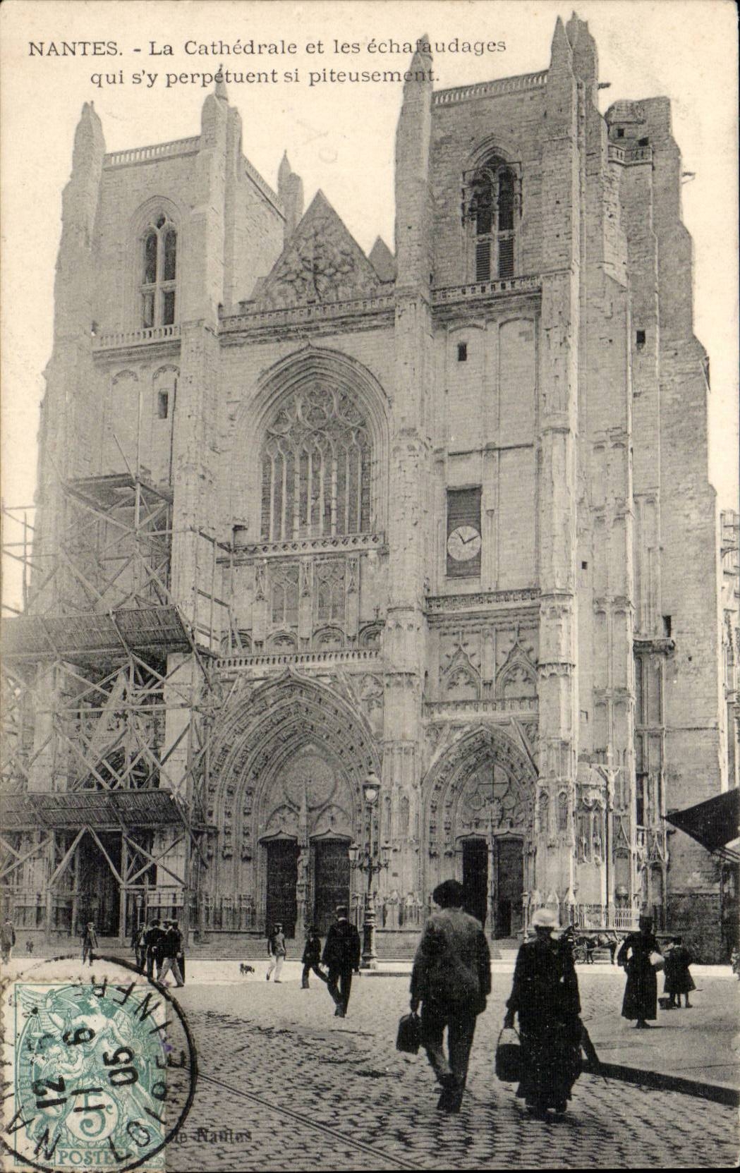Nantes - the Cathedral - CPA