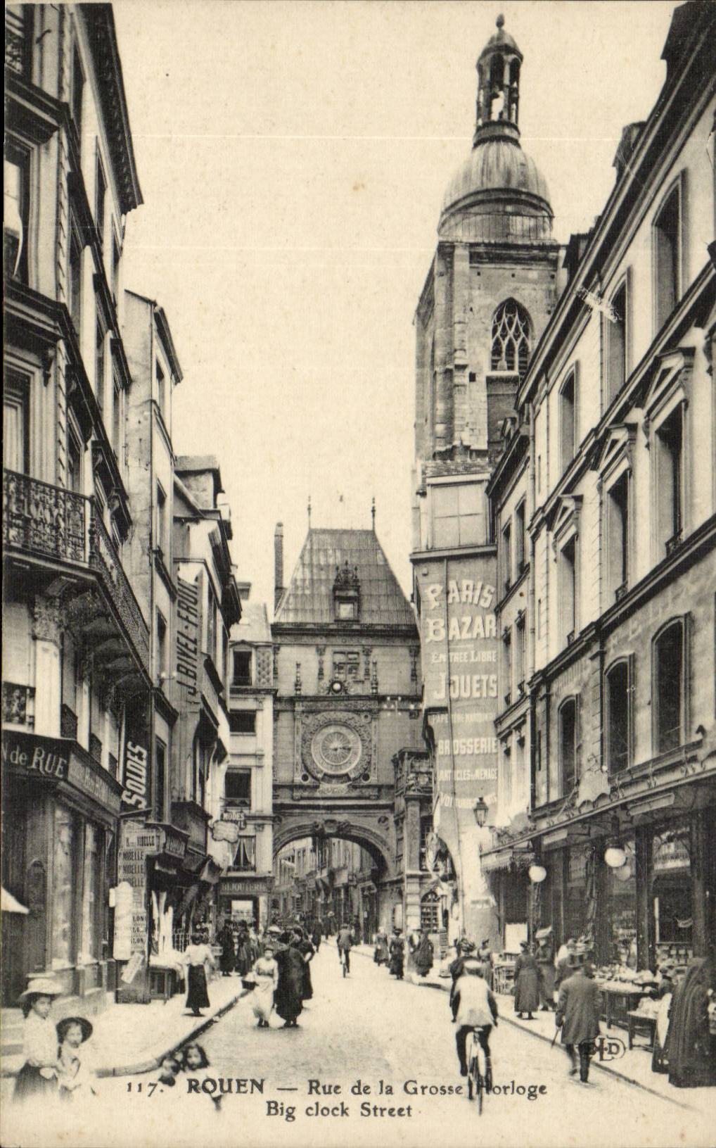 Rouen - Street of the Large Clock - CPA