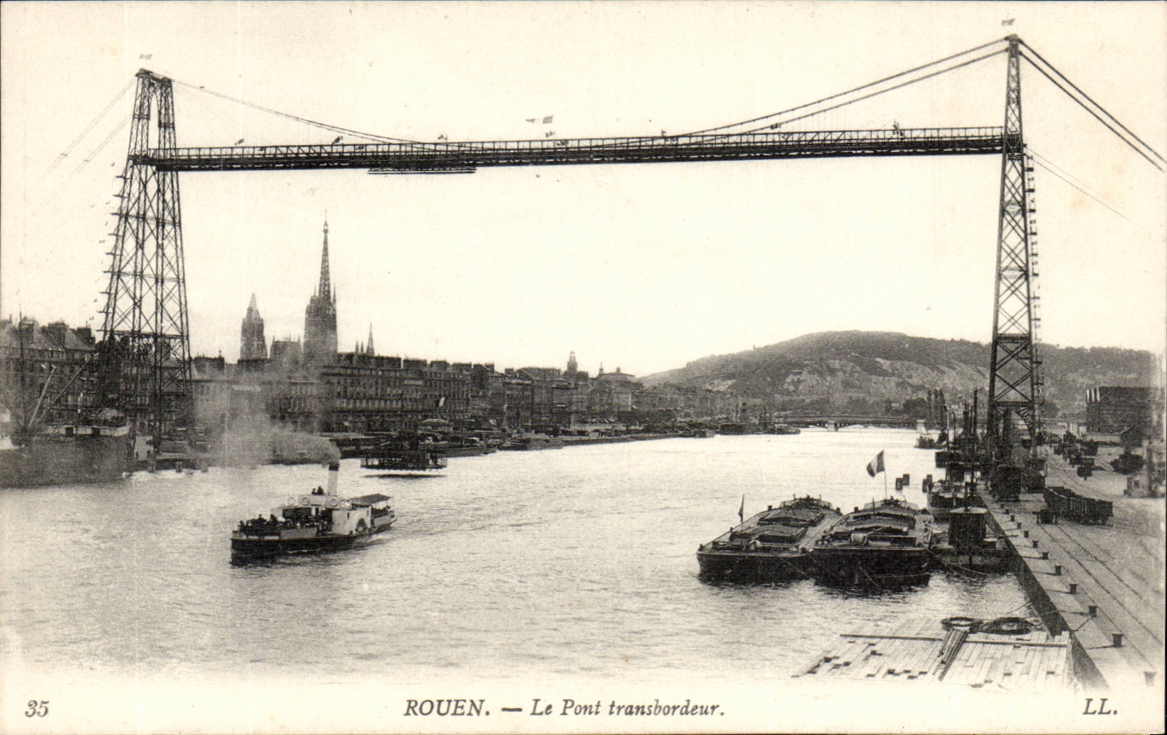 Rouen - the Transporter bridge - CPA