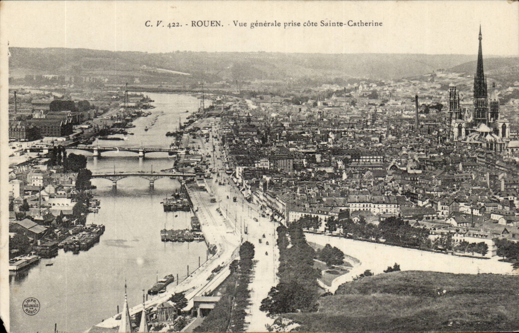 Rouen - View taken dimension Saint Catherine - CPA