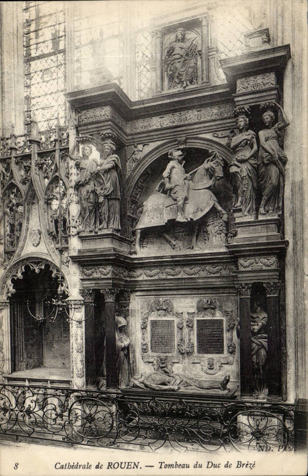Rouen - the Rouen Cathedral - Tomb of Duke of Breze - CPA