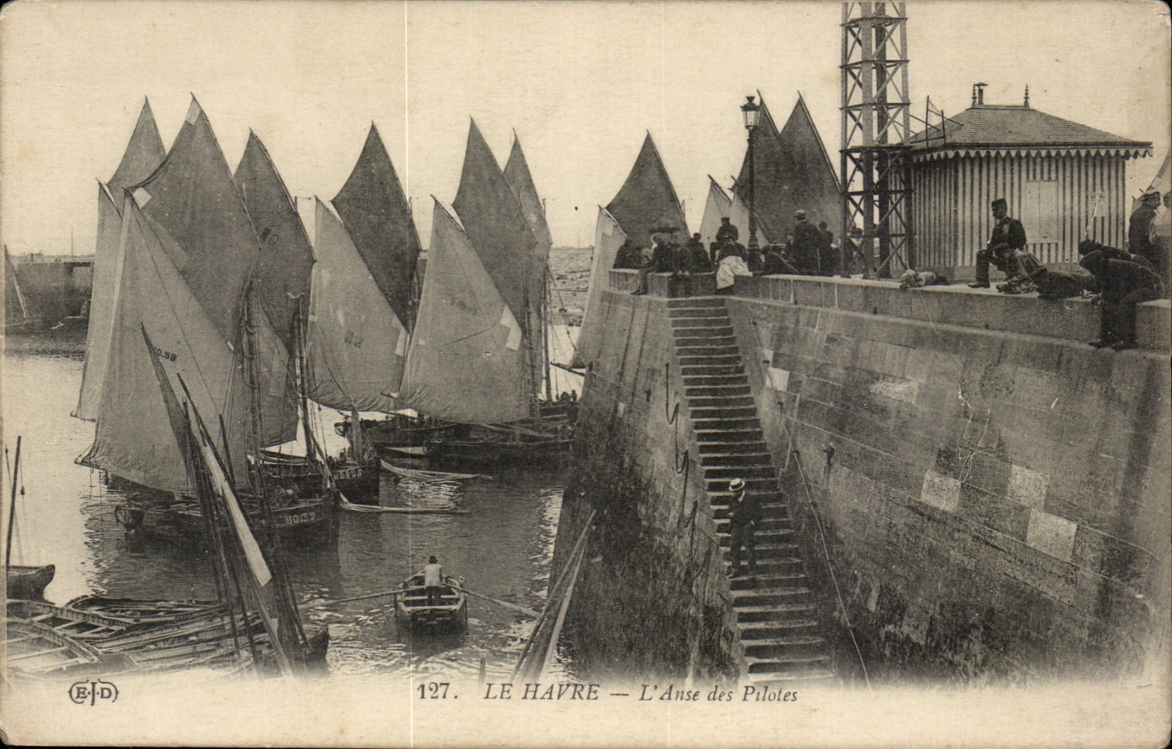 Le Havre - der Handgriff der Piloten - CPA