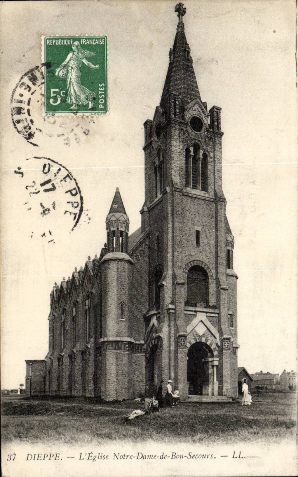 Dieppe - the Church Our lady of Good Help - CPA