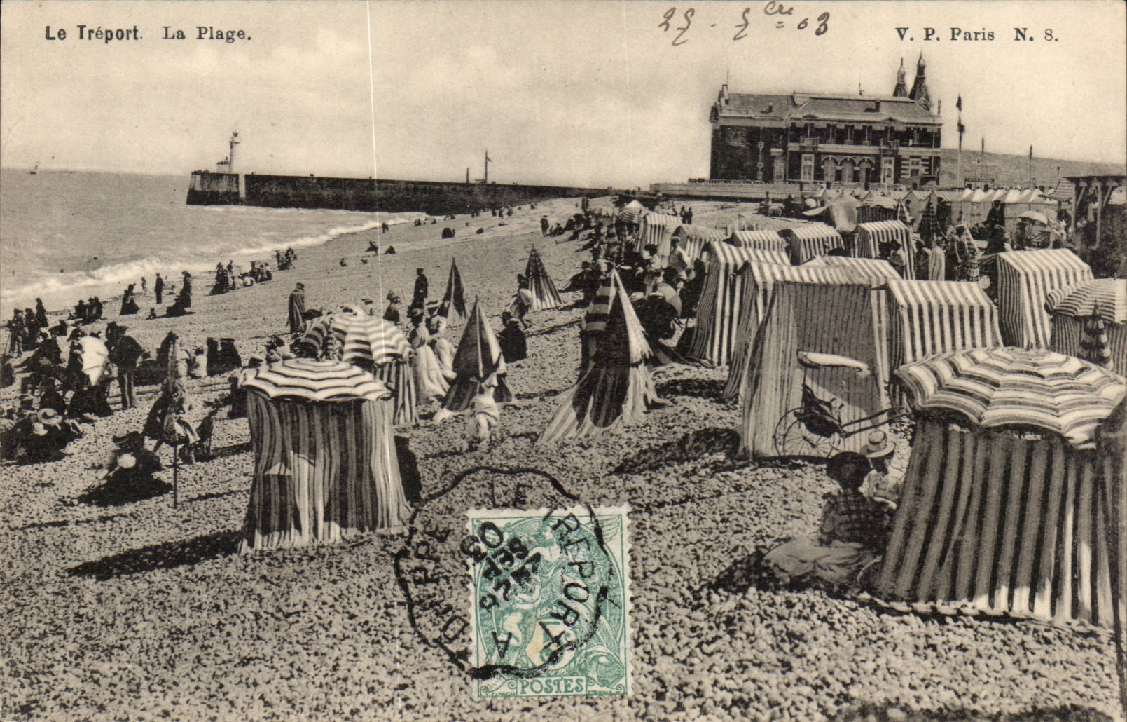 Treport - der Strand - CPA