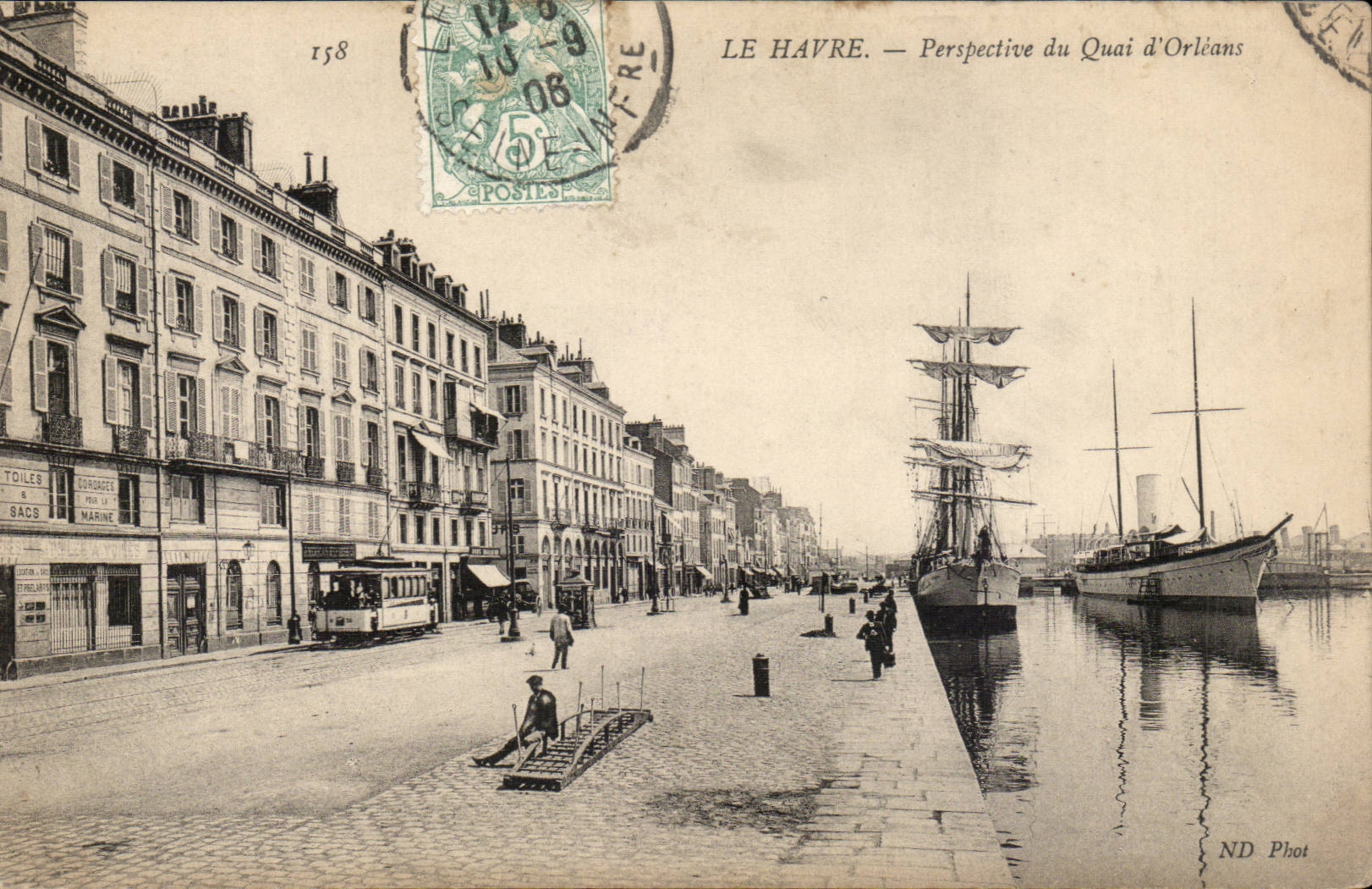Le Havre - Ansicht des Quay von Orleans - CPA