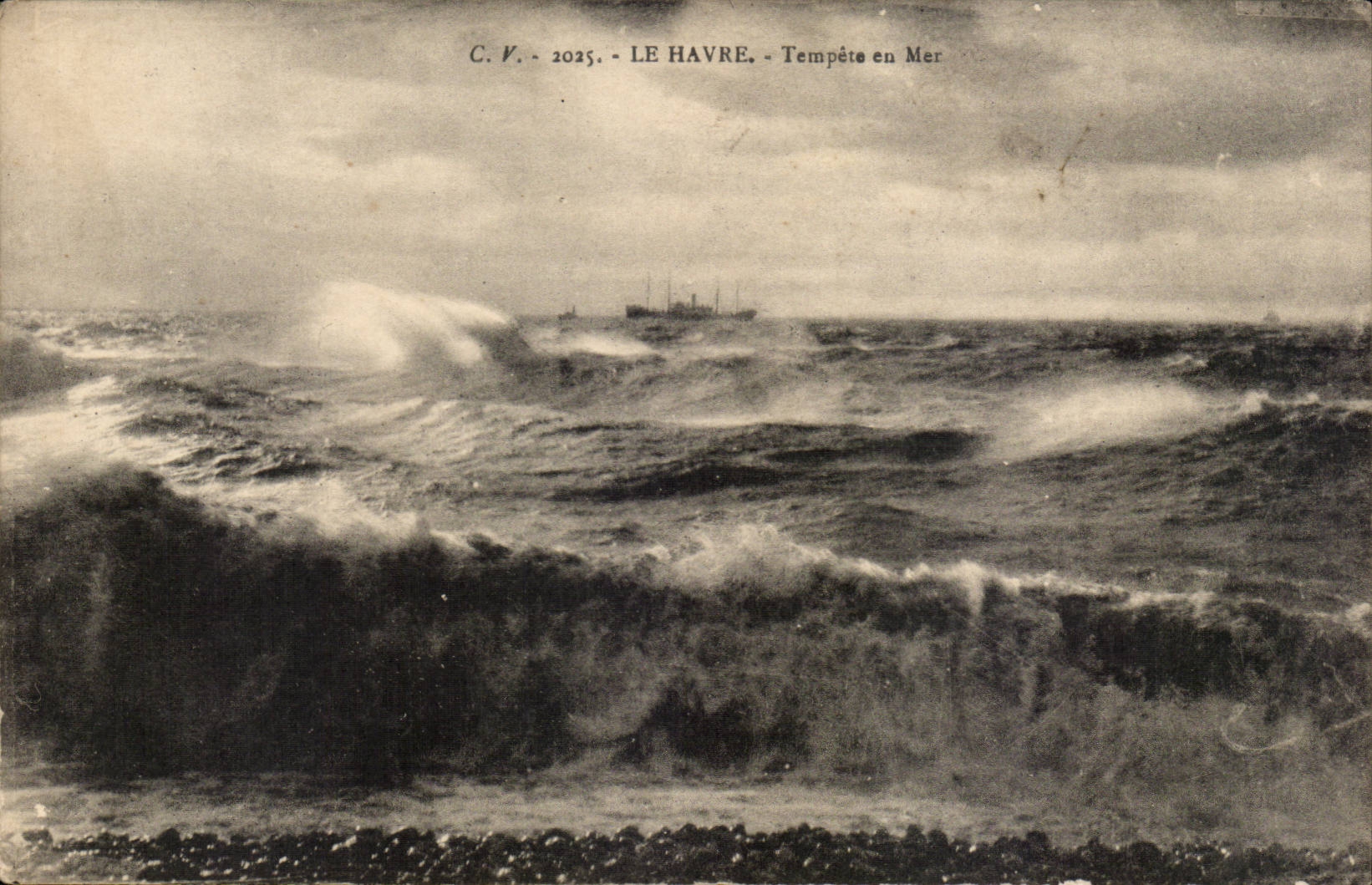 Le Havre - Sturm in Meer - CPA