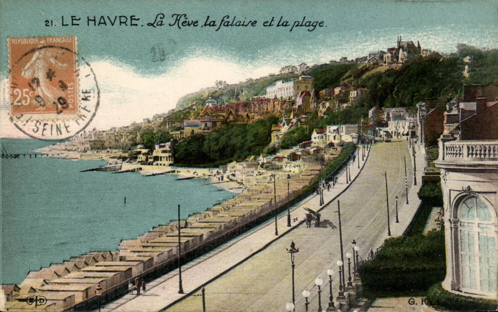 Le Havre - Heve die Klippe und der Strand - CPA