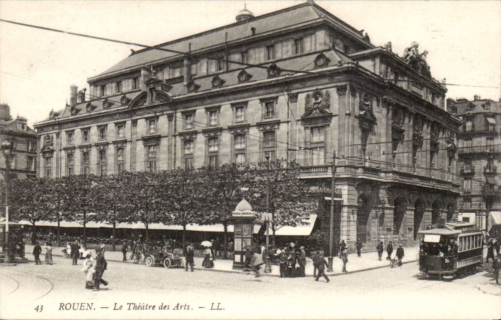 Rouen - the Theater of Arts - CPA