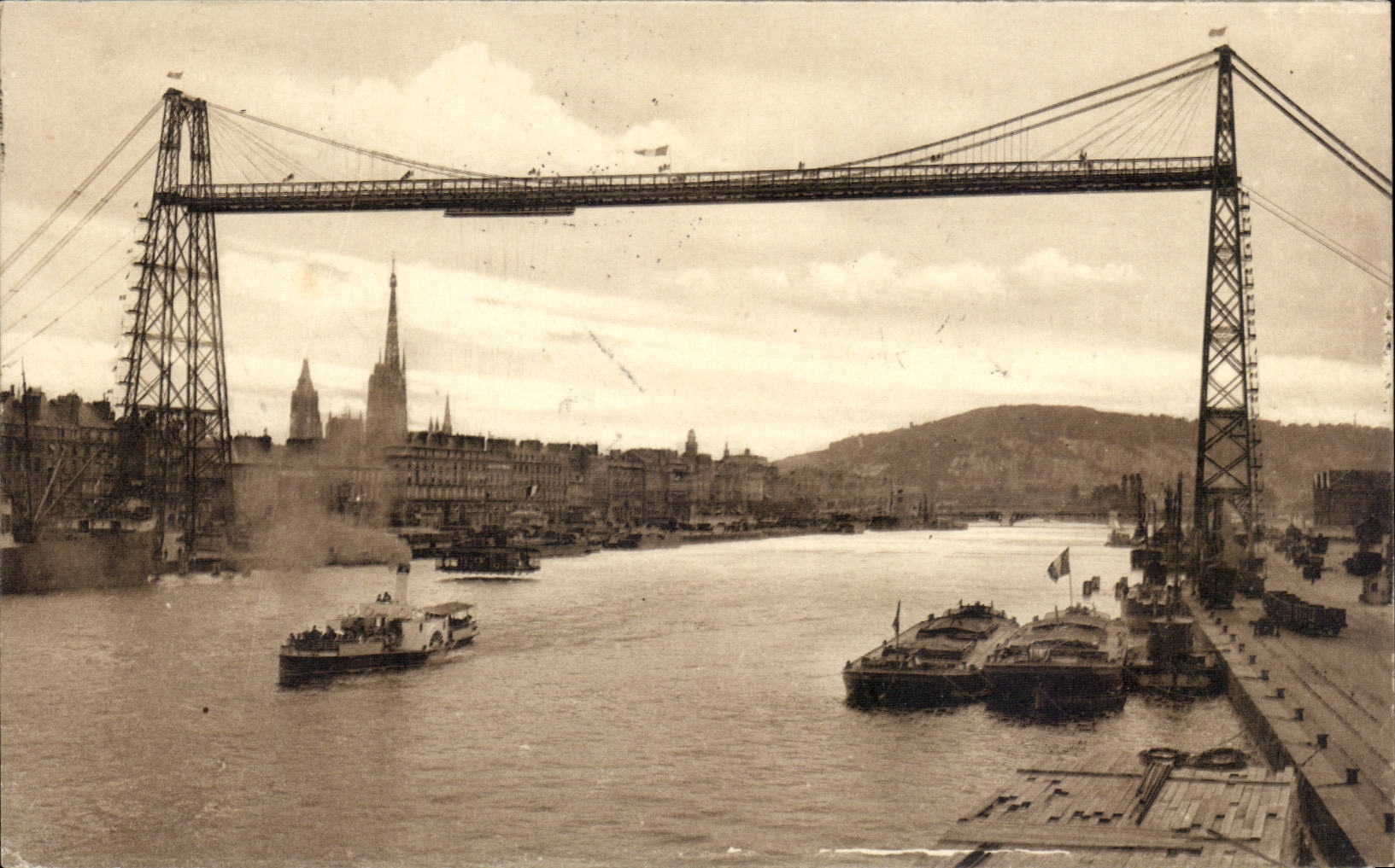 Rouen - the Transporter bridge - CPA