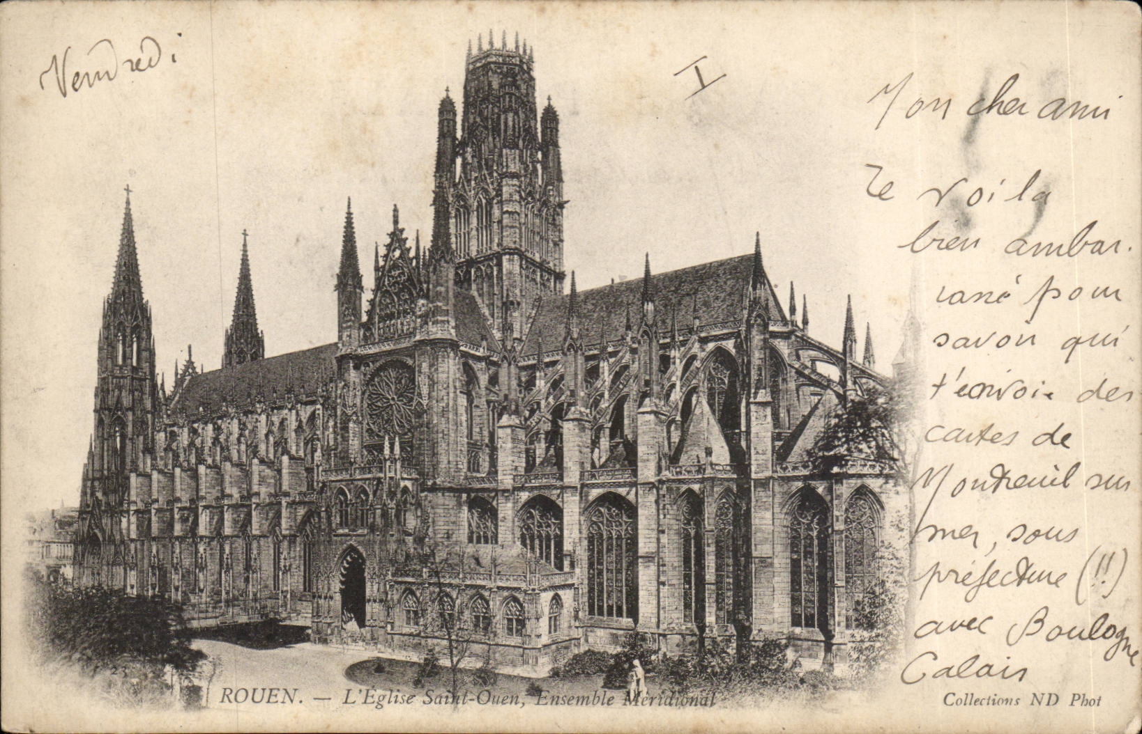 Rouen CPA the church Saint ouen southernmost unit