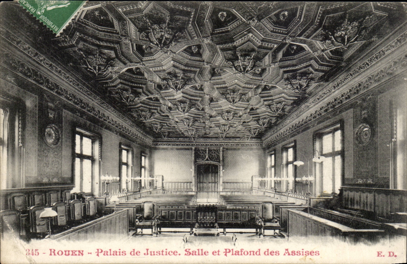 Rouen CPA Law courts Room and ceiling of Bases