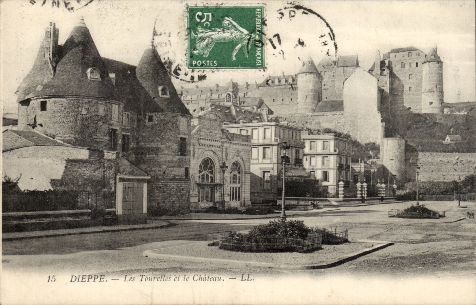 Dieppe CPA turrets and the castle