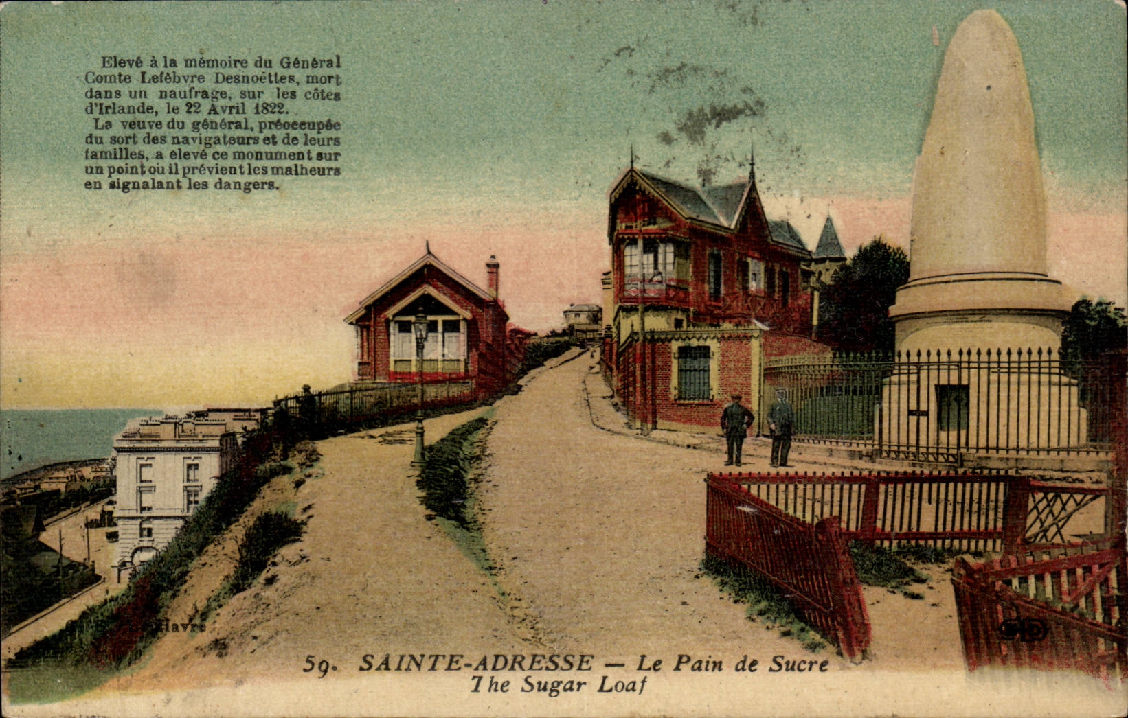 Le Havre Sainte Address CPA sugar loaf