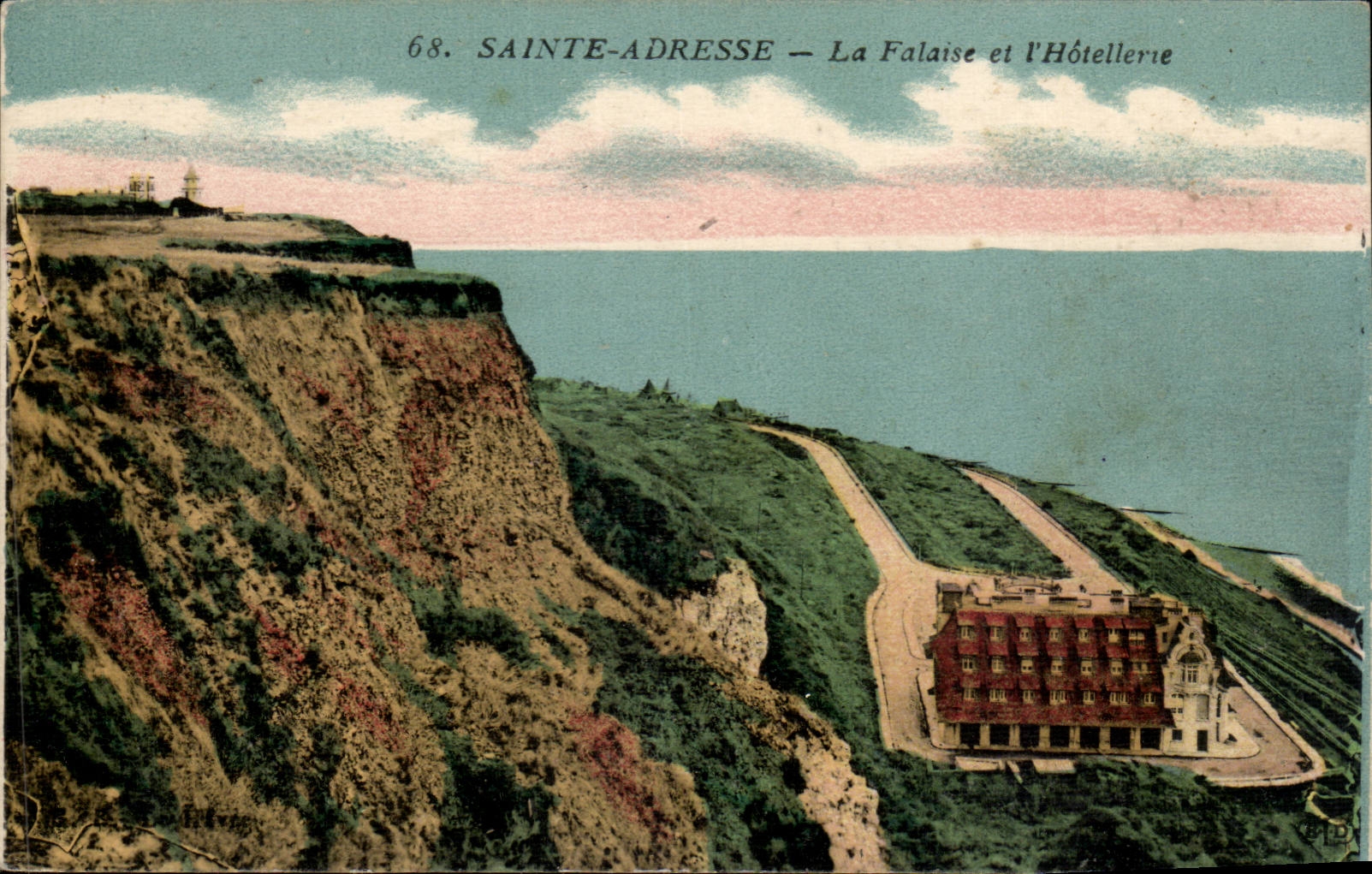 Le Havre Sainte Address CPA the cliff and hotel trade