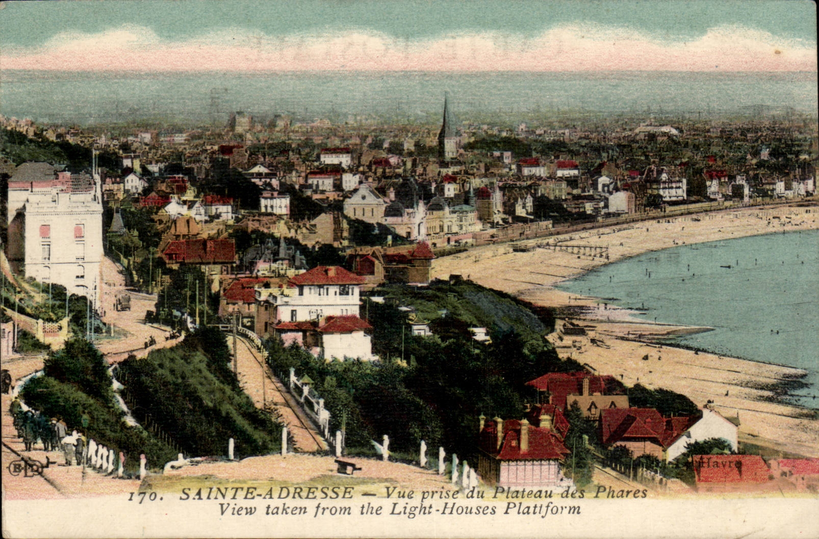 Le Havre Sainte Address CPA Seen from of the plate of the headlights (ligththouse)