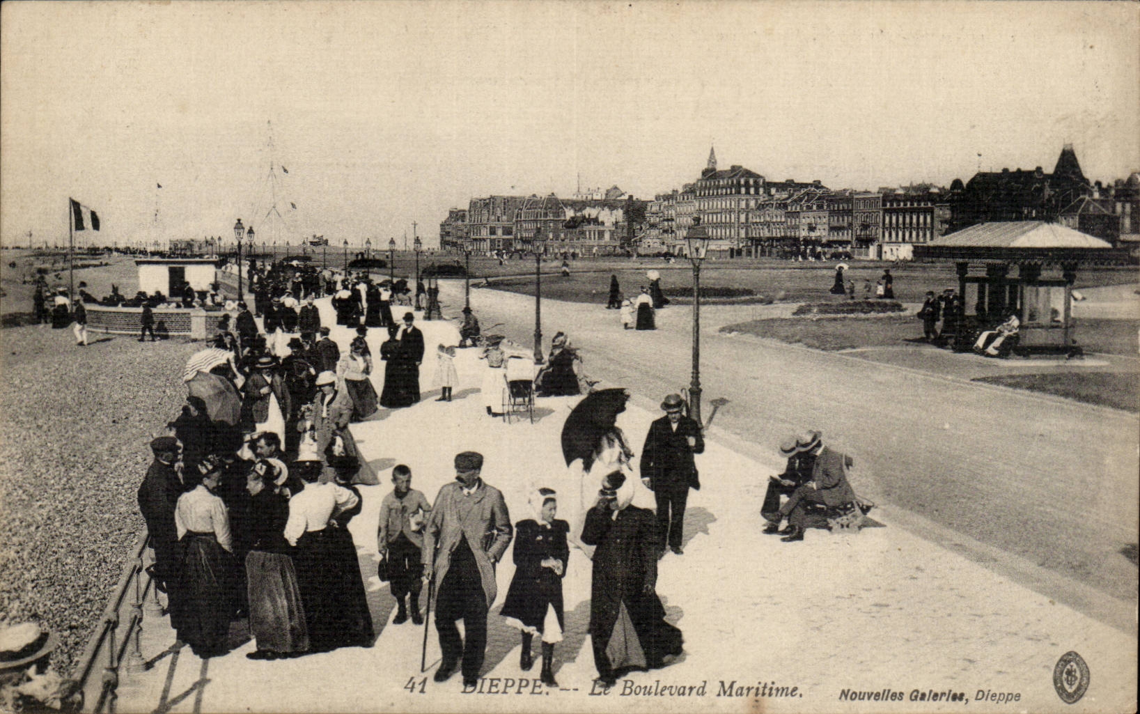 Dieppe CPA the maritime boulevard