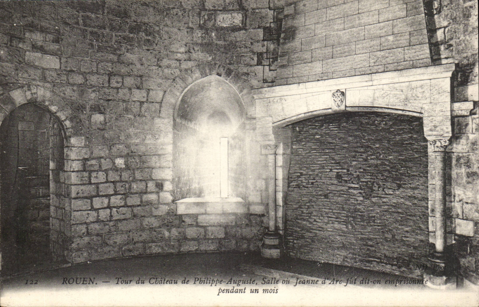 Rouen CPA Turn of the majestic castle of Philippe Room or Jeanne of arc was emprisonnee for one month