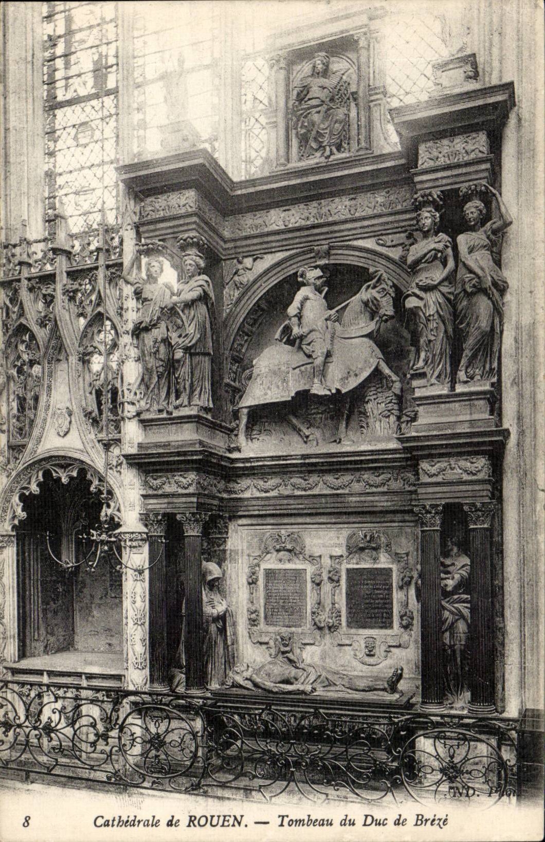 Rouen CPA Cathedral Tomb of the duke of Breze
