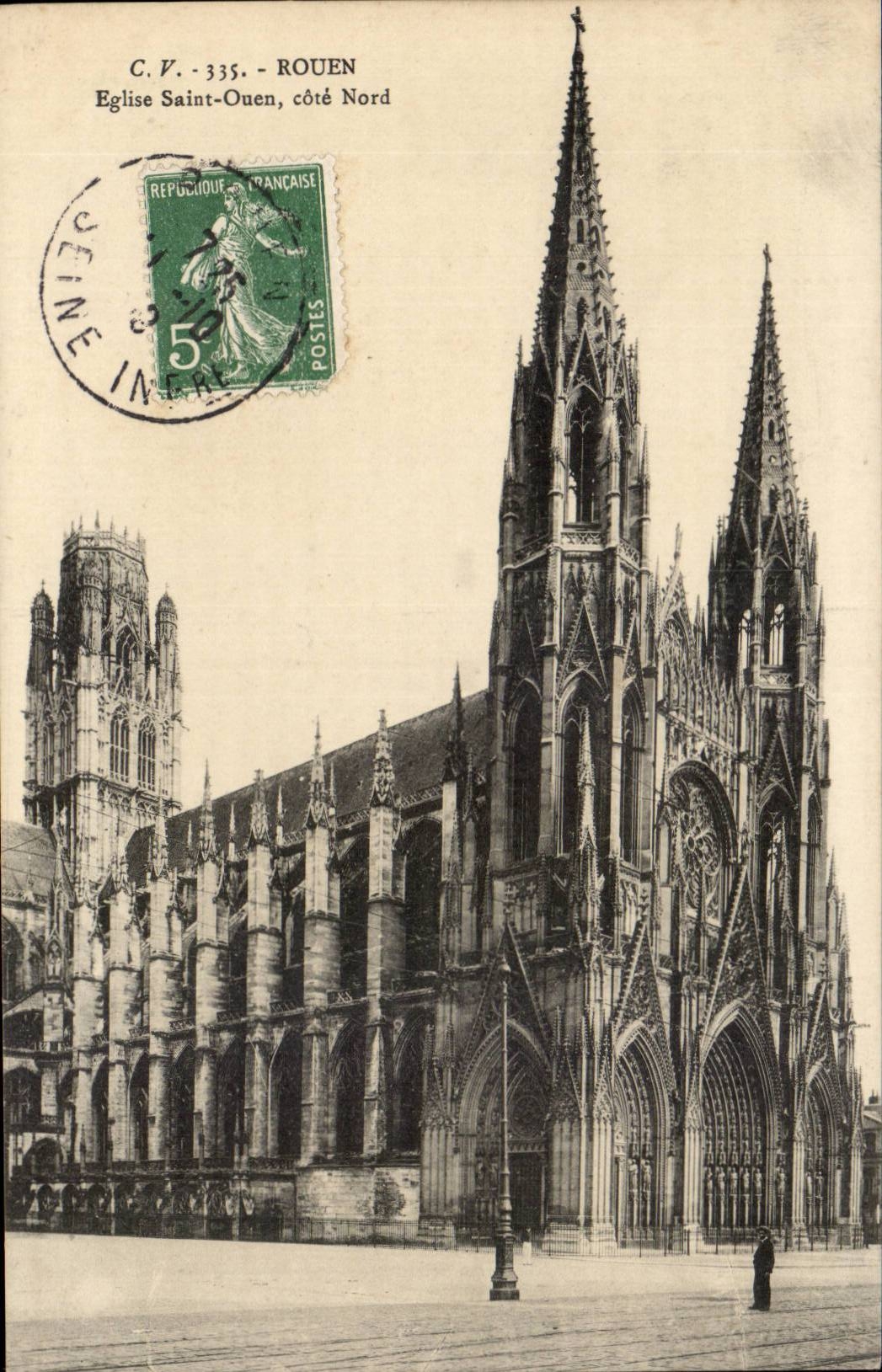 CPA Cathedral of Rouen Church saint ouen
