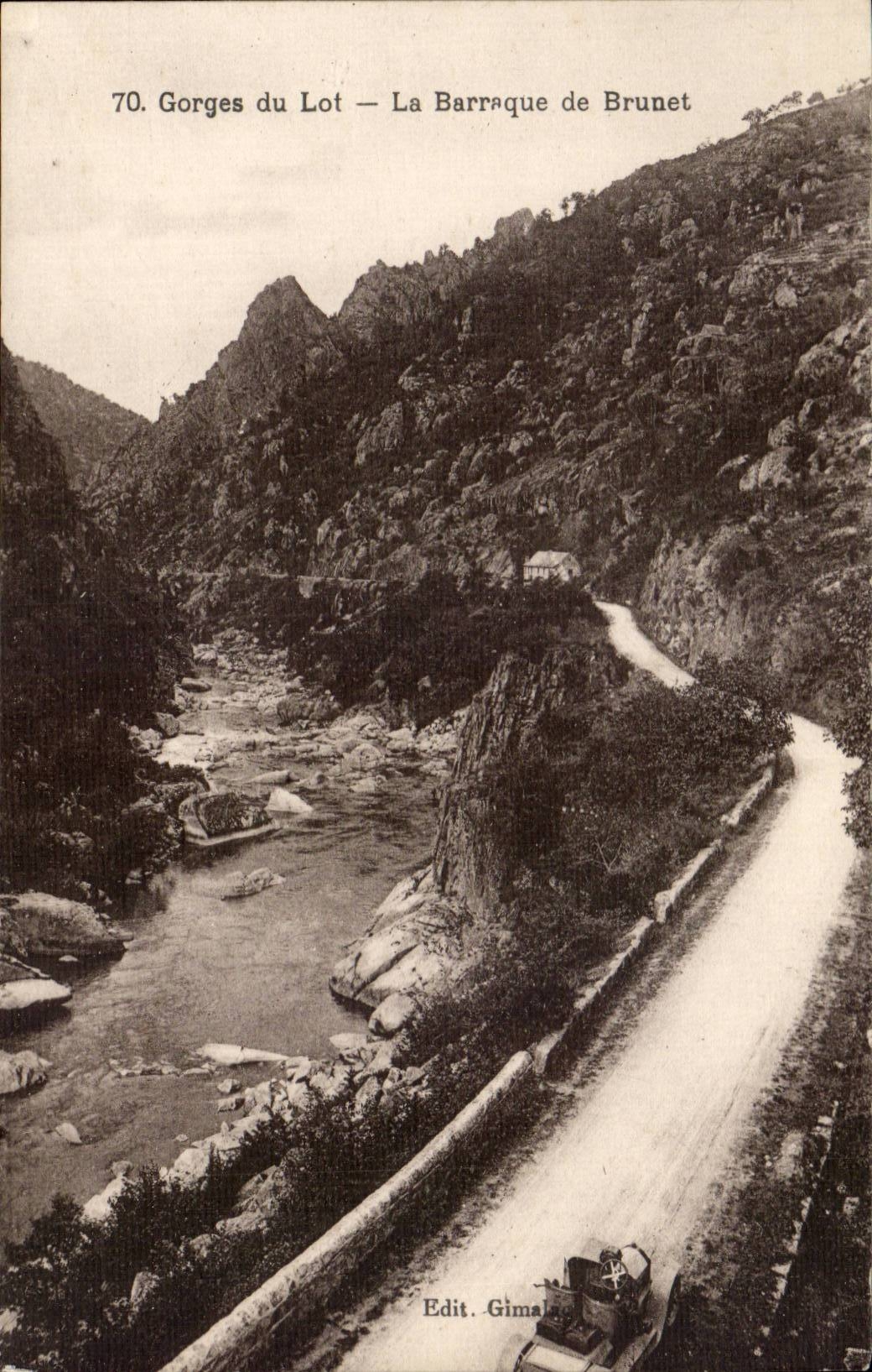 Gorges du Lot CPA La baraque du Brunet