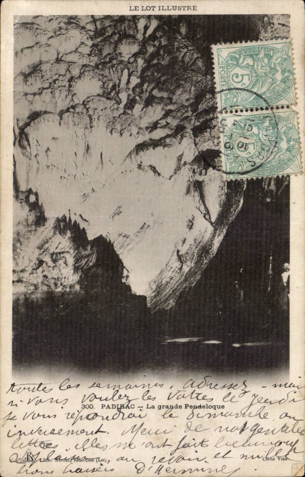 The large Padirac CPA pendeloque one