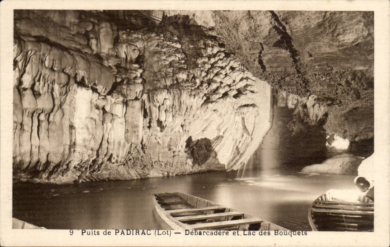 Padirac CPA Unloading dock and lake of the Bouquets