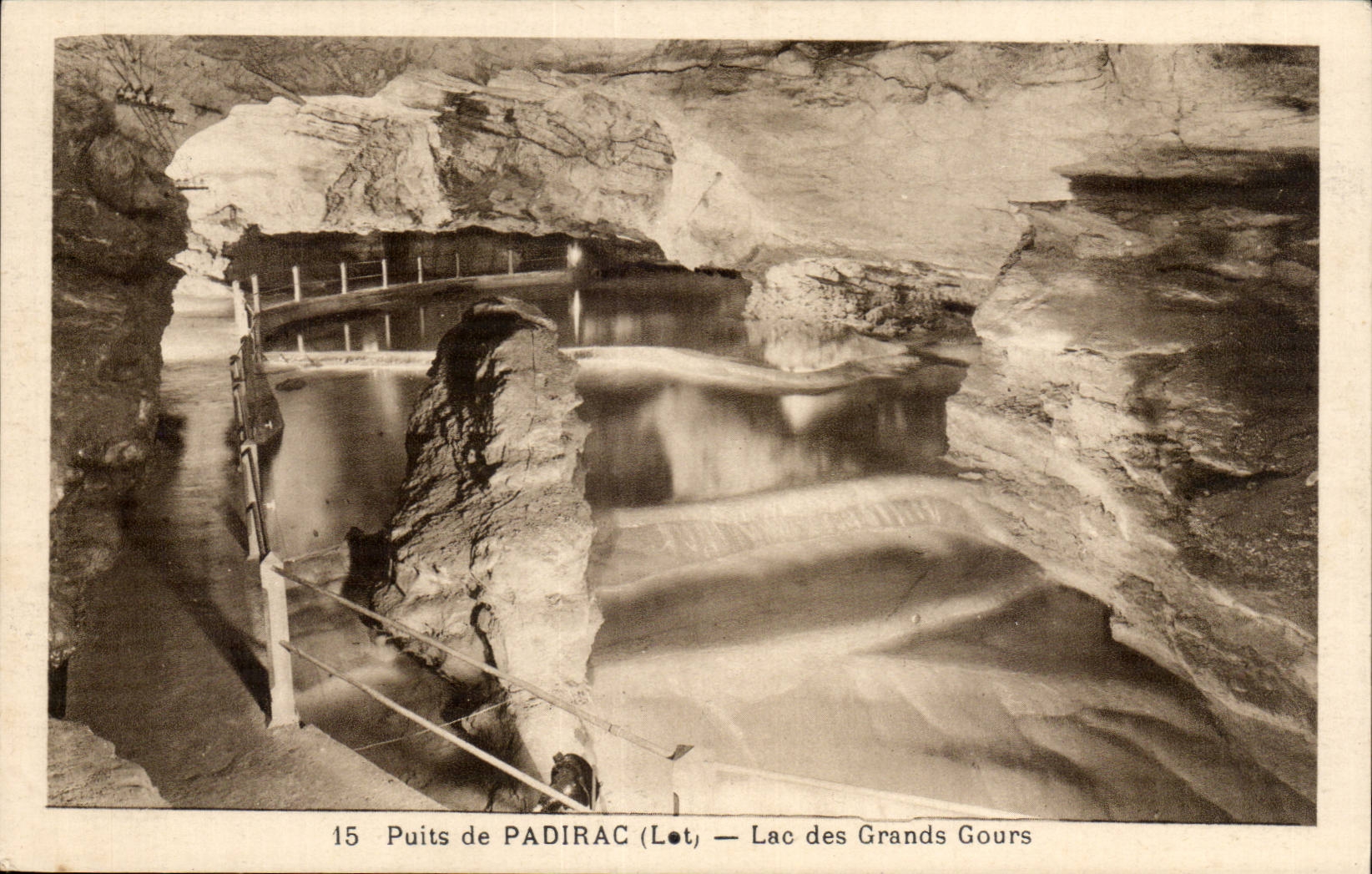 Padirac CPA lake of large the gours