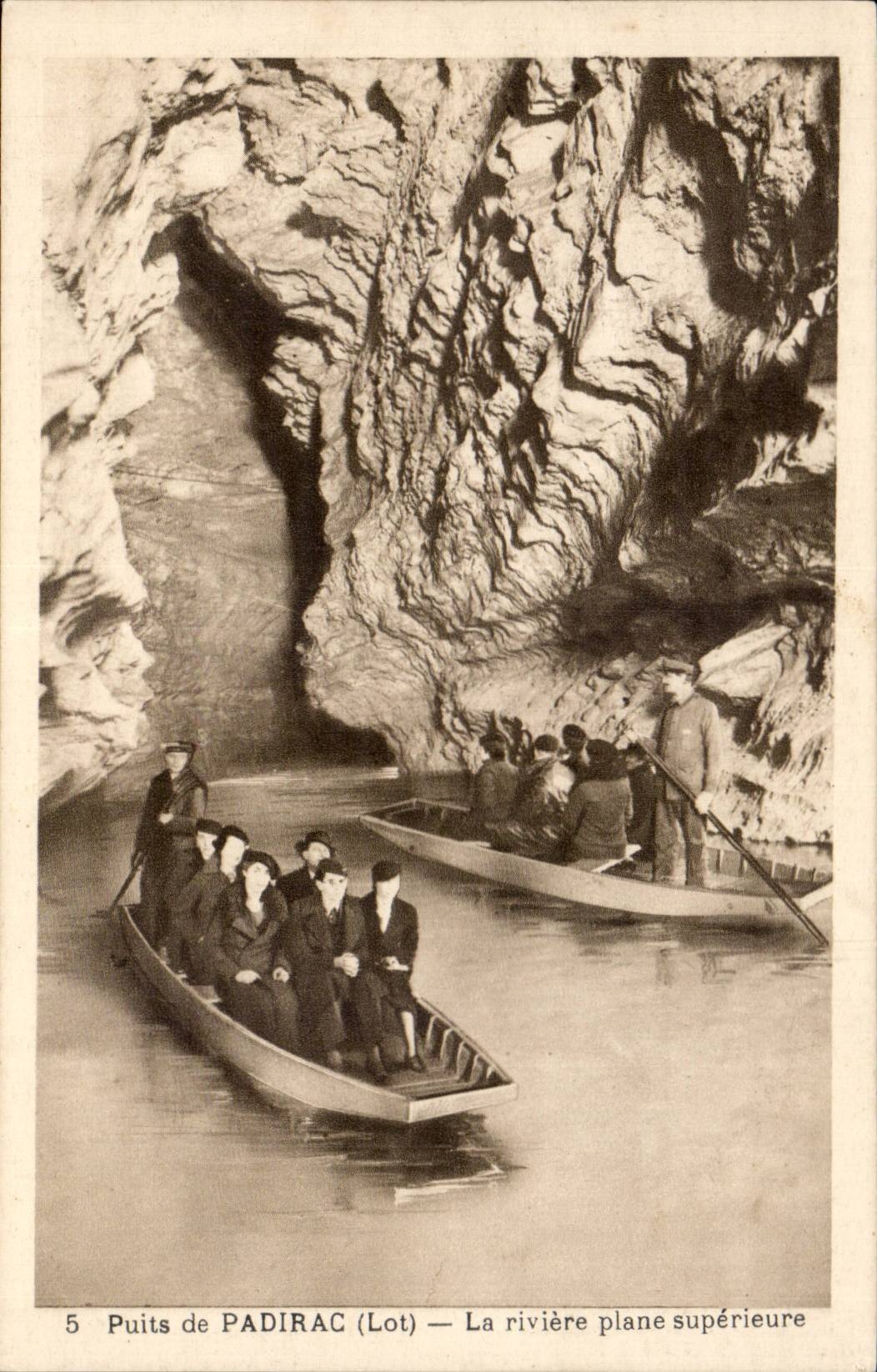 Padirac CPA the river planes higher