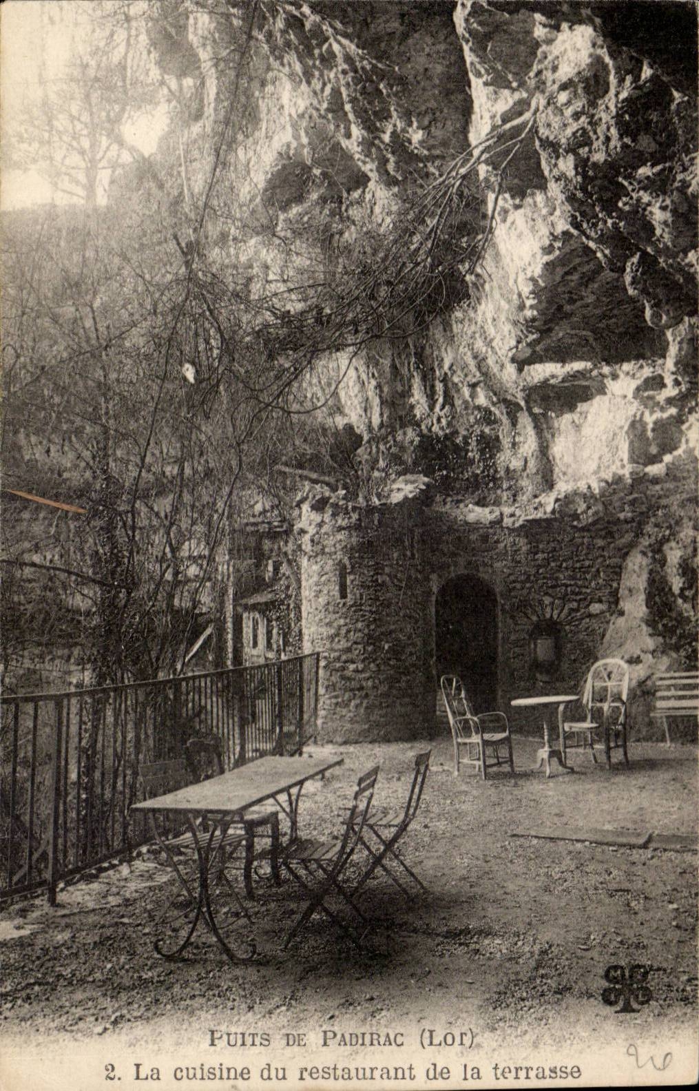 Padirac CPA the well kitchen of the restaurant of the terrace