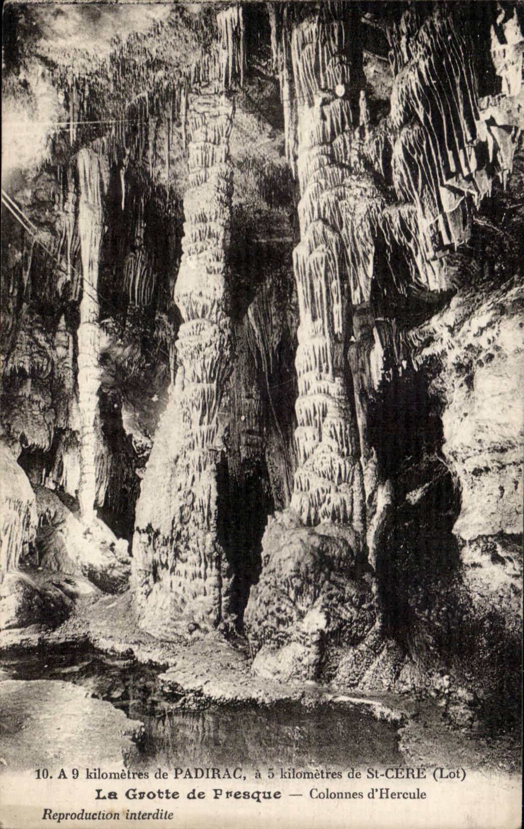 CPA the cave of Padirac Pillars of Hercules