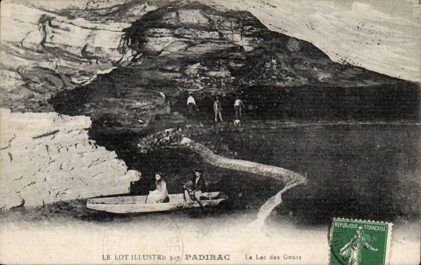 Padirac CPA the lake of Gours