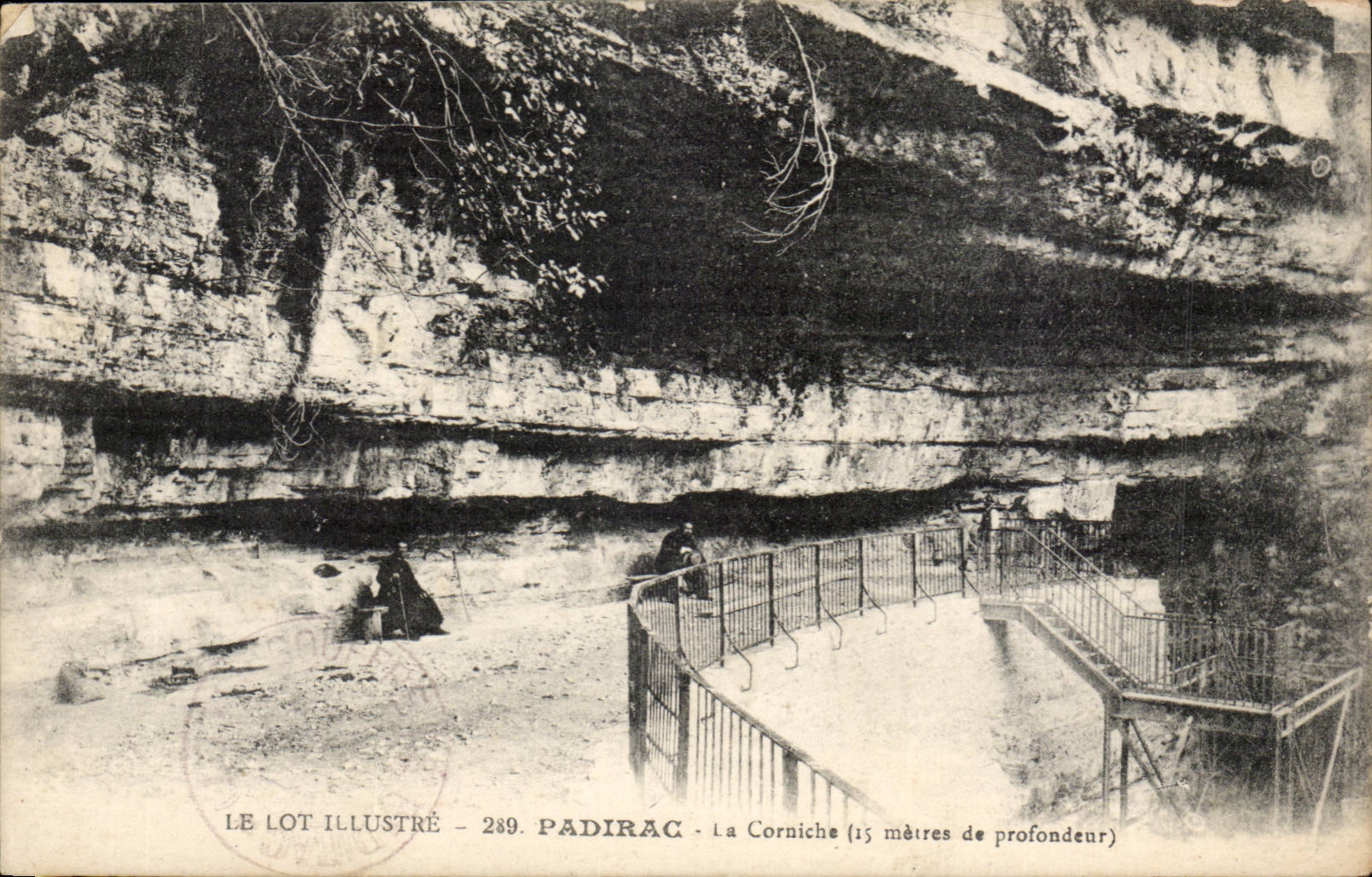 Padirac CPA the cornice