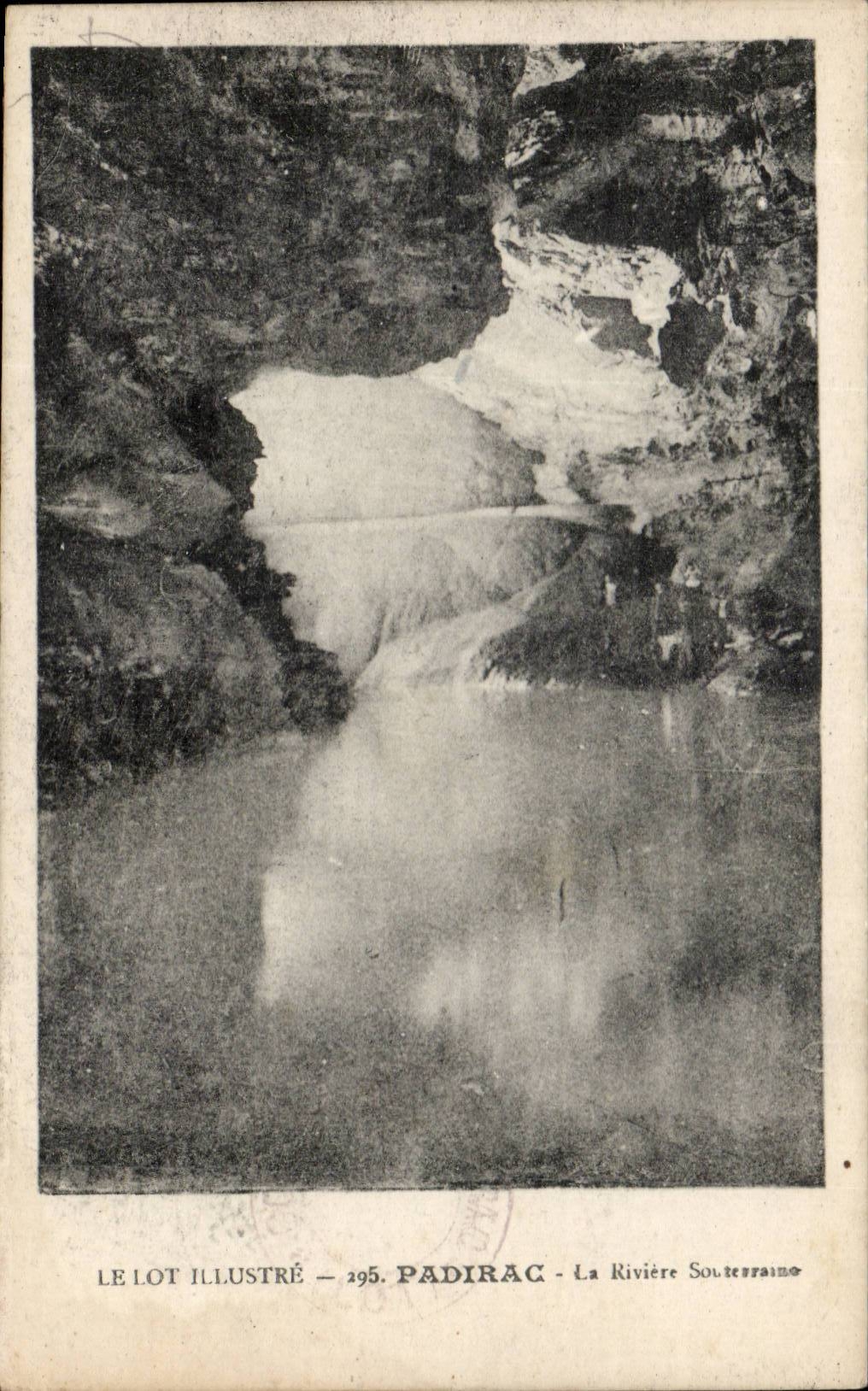 Padirac CPA the underground river