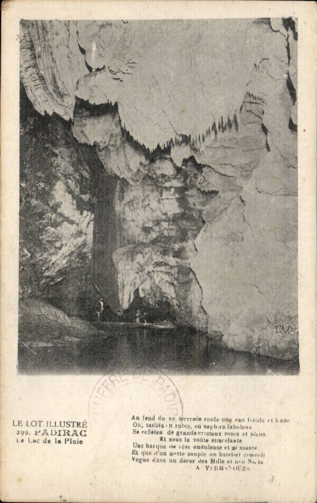 Padirac CPA the lake of the rain