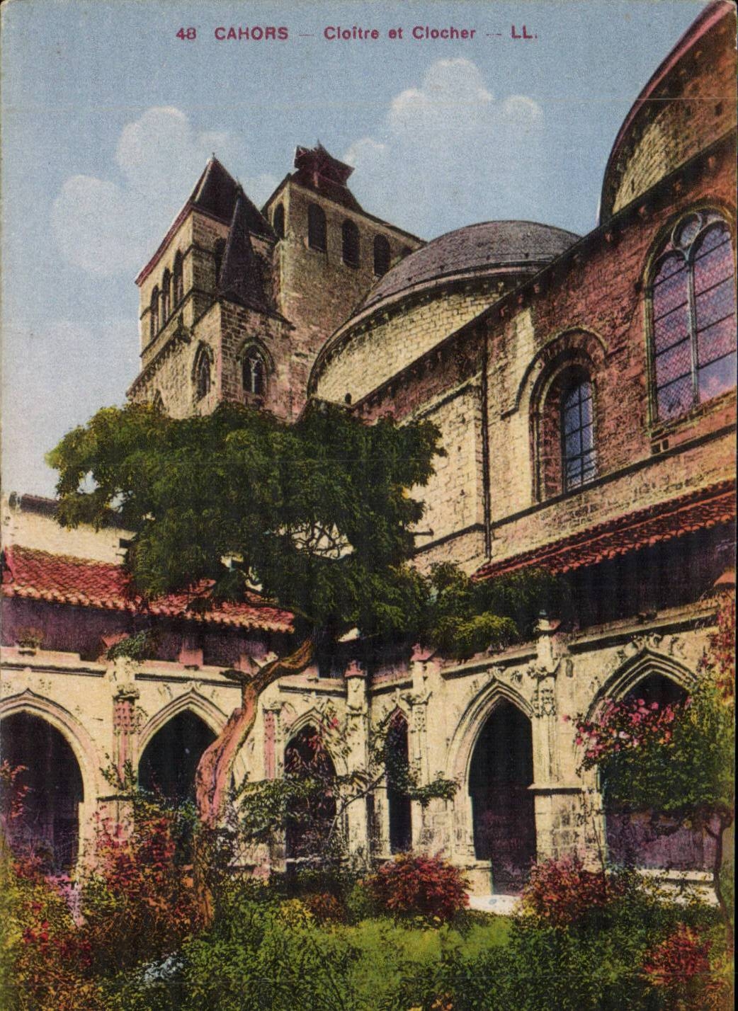 Cahors cPA Cloister and bell-tower