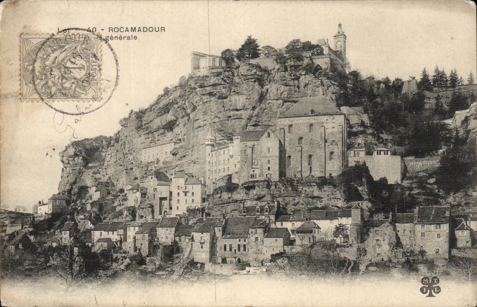 Rocamadour CPA Vue generale