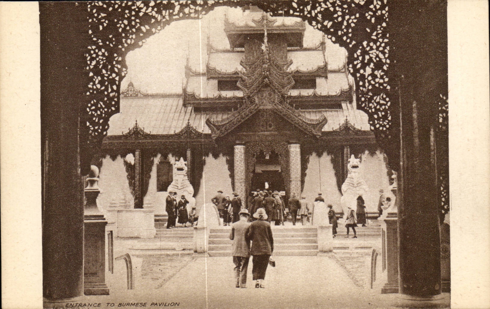 Grande Bretagne Great BRitain British Empire Exhibition 1924 Entrance to Burmese pavillon