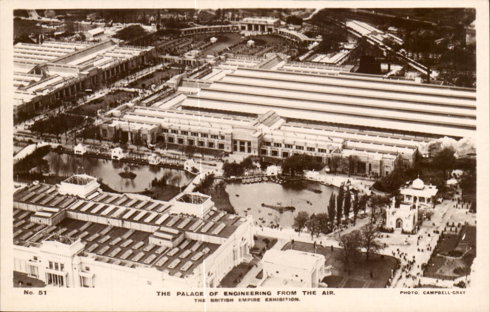 Grande Bretagne Great BRitain CPA Exhibition 1924 The palace if engineering from the air