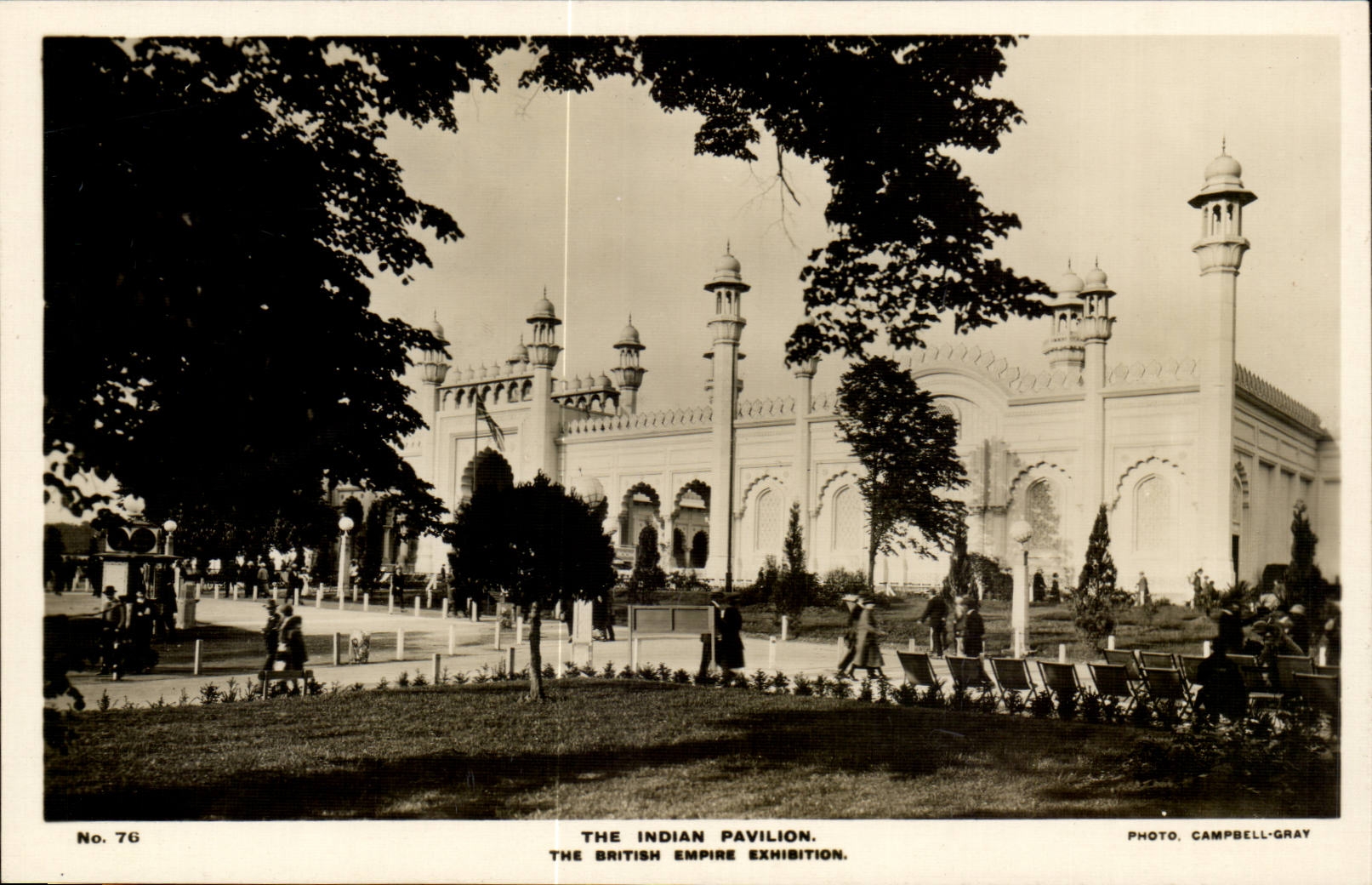 Grande Bretagne Great BRitain CPA Exhibition 1924 the indian pavillon
