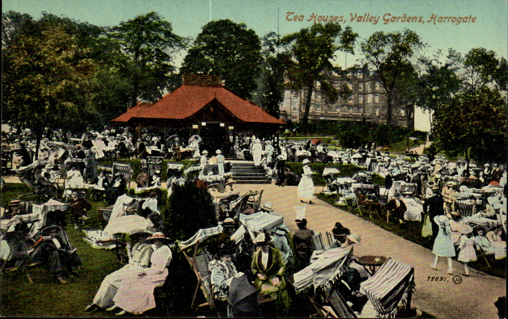 The United Kingdom Great BRitain CPA Tea houses Gardens Harrogate