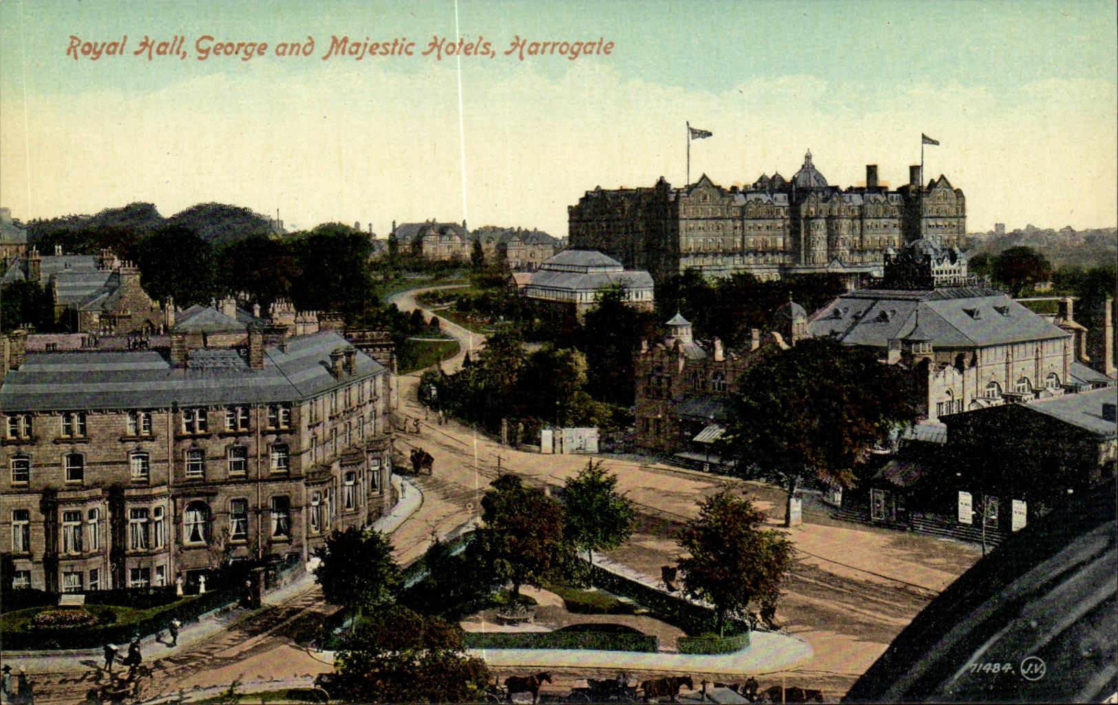 Grande Bretagne Great BRitain CPA Royal hall George and Majestic Hotels Harrogate